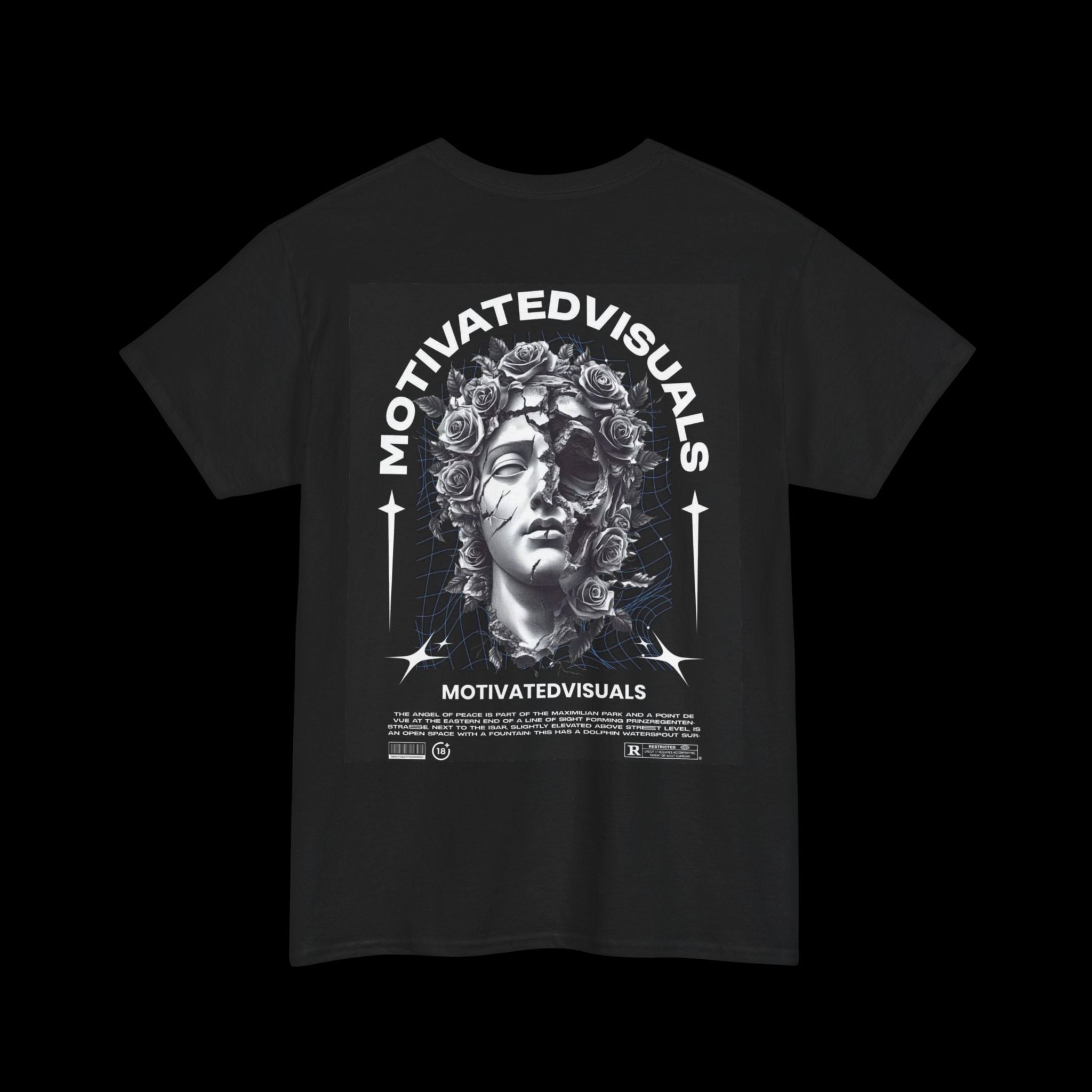 Motivated Visuals Graphic Tee — Retro Statue Art Streetwear T-Shirt
