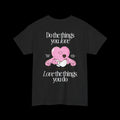 Do the Things You Love Pink Heart Graphic Tee — Motivational Cotton T‑Shirt